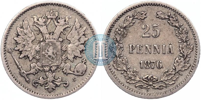 Фото 25 пенни 1876 года S 