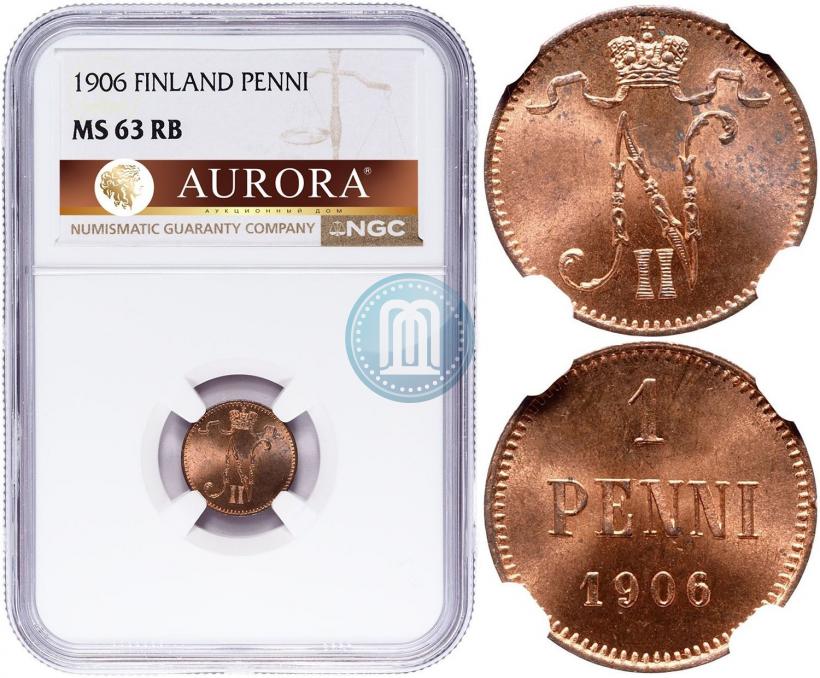 Picture 1 penni 1906 year  