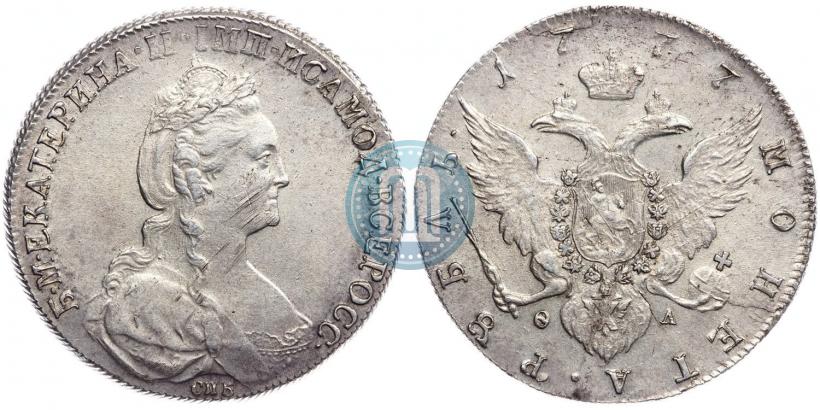 Picture 1 rouble 1777 year СПБ-ФЛ 