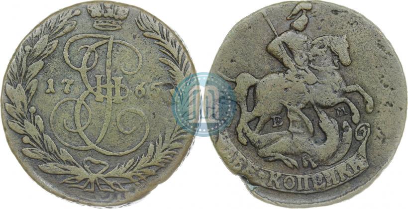 Picture 2 kopecks 1765 year ЕМ 