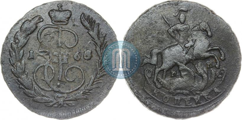 Picture 1 kopeck 1766 year ММ 