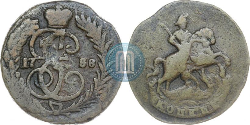 Picture 1 kopeck 1788 year  