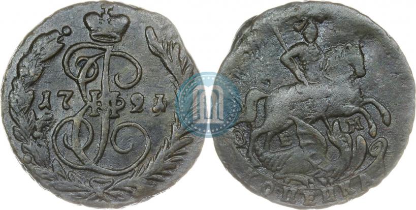 Picture 1 kopeck 1791 year ЕМ 