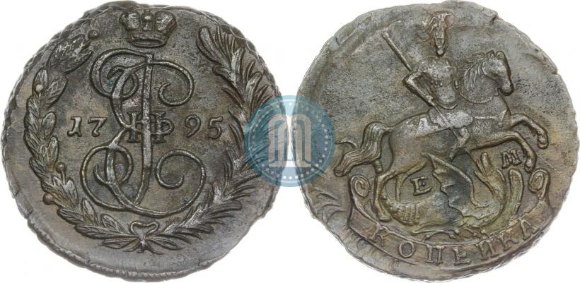 Фото 1 копейка 1795 года ЕМ 