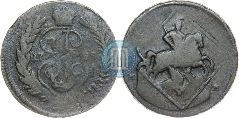 Picture 1 kopeck 1795 year ММ 