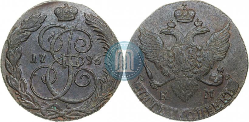 Picture 5 kopecks 1795 year КМ 
