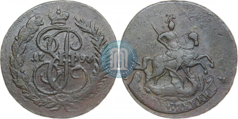 Picture 2 kopecks 1793 year ЕМ "Paul's restrike"