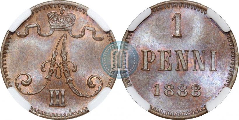 Picture 1 penni 1888 year  