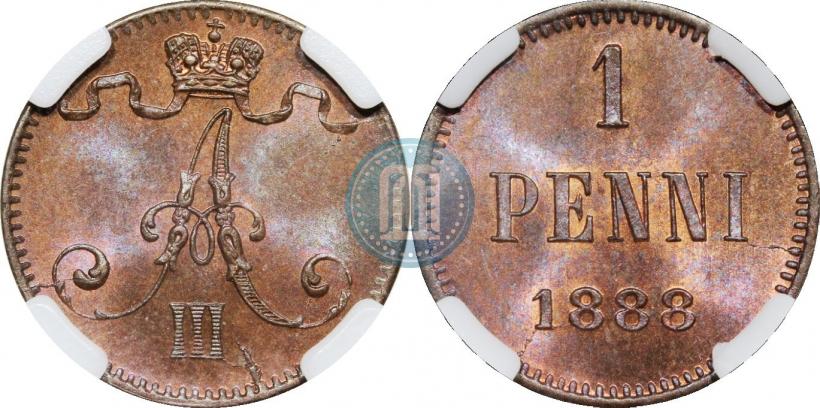 Picture 1 penni 1888 year  