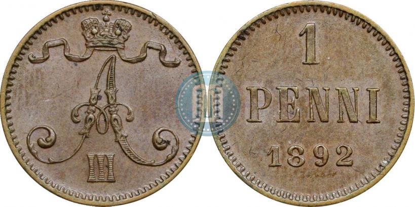 Picture 1 penni 1892 year  