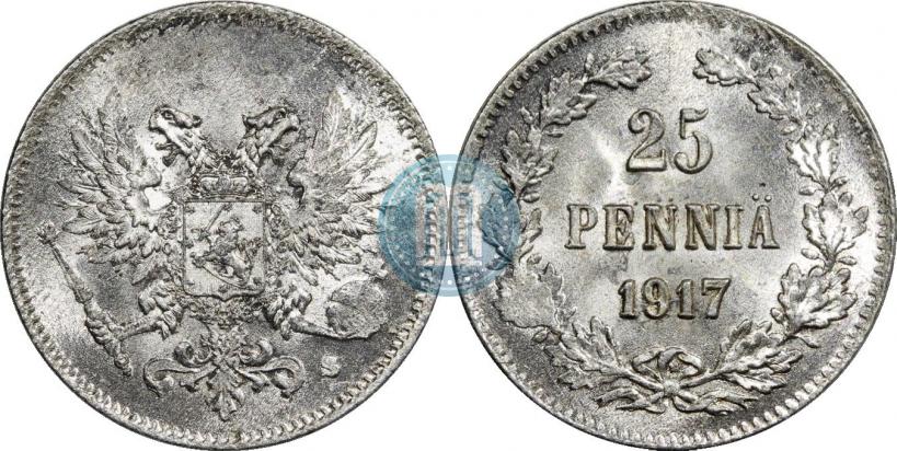 Picture 25 pennia 1917 year S 
