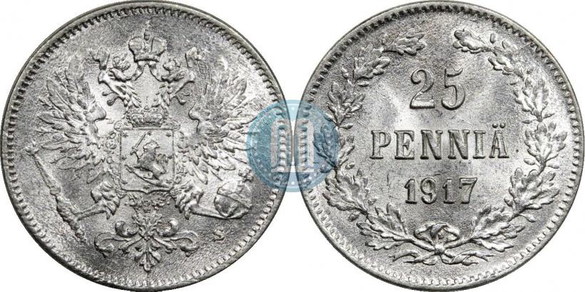 Picture 25 pennia 1917 year S 