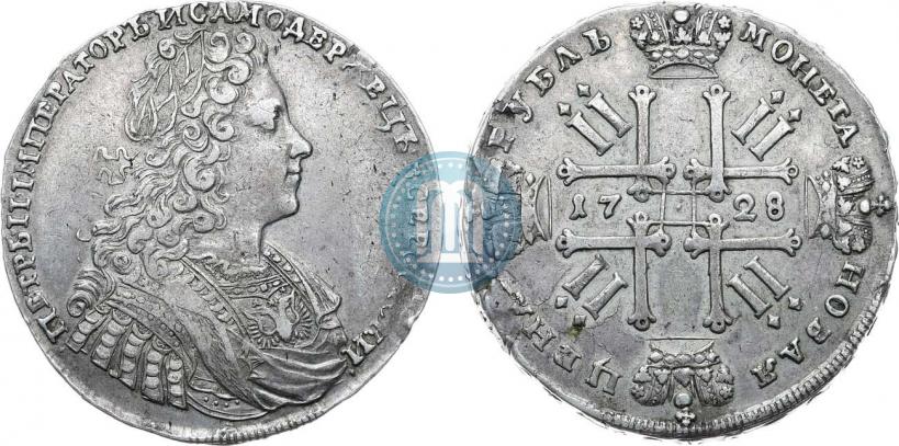 Фото 1 рубль 1728 года  "Тип 1728"