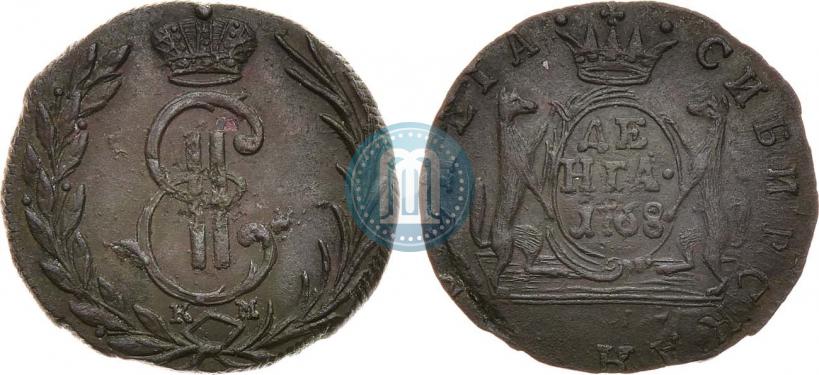 Фото Денга 1768 года КМ 