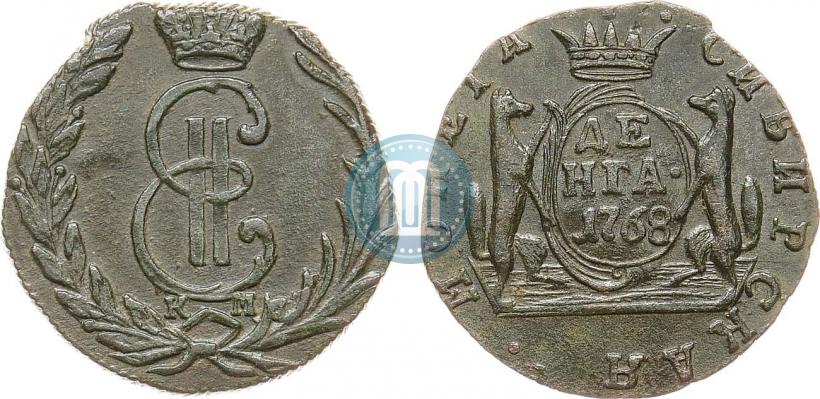 Фото Денга 1768 года КМ 