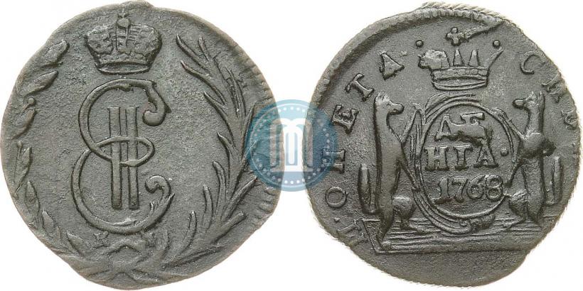 Фото Денга 1768 года КМ 