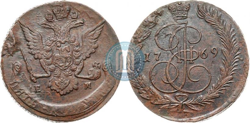 Фото 5 копеек 1769 года ЕМ 