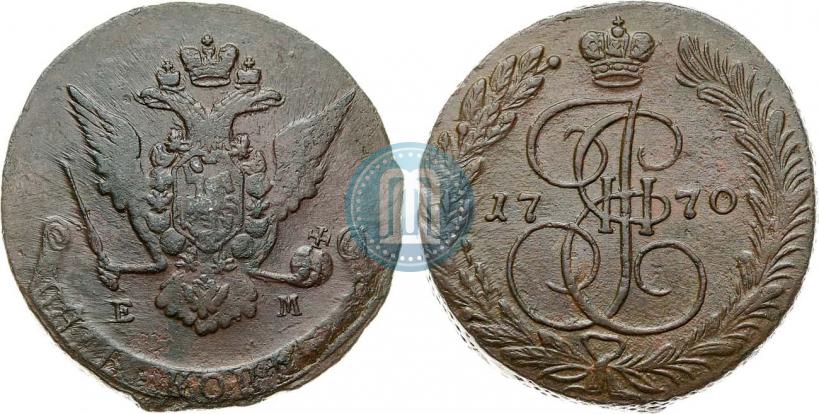Picture 5 kopecks 1770 year ЕМ 