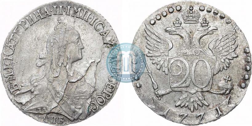 Picture 20 kopecks 1771 year СПБ 