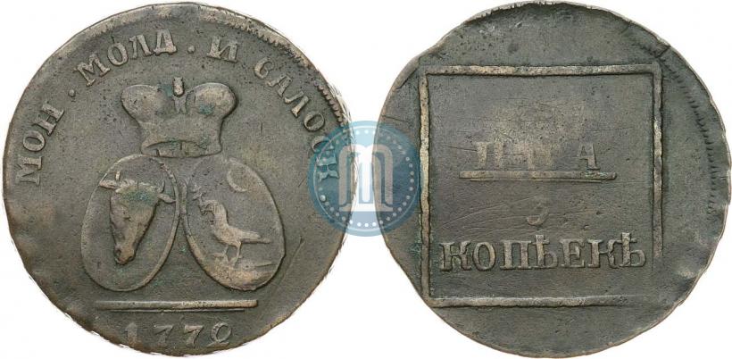 Фото 2 пара - 3 копейки 1772 года  