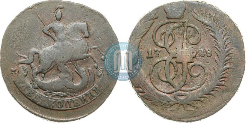 Picture 2 kopecks 1788 year ММ 