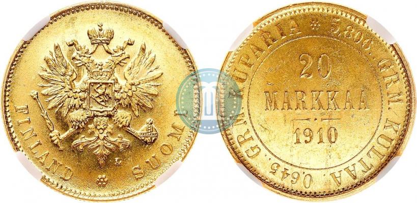 Picture 20 markkaa 1910 year L 