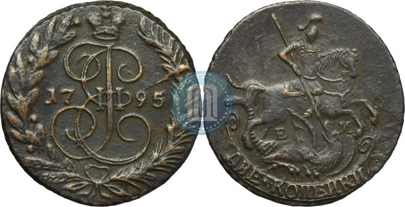 Фото 2 копейки 1795 года ЕМ 