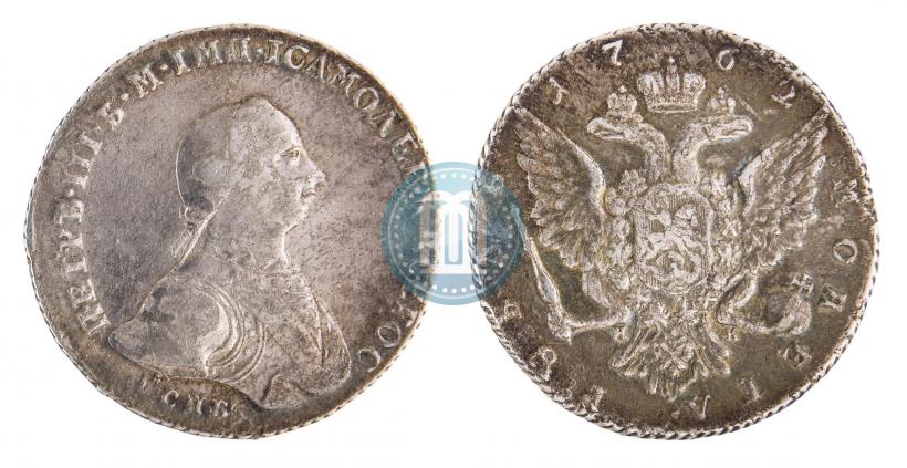 Picture 1 rouble 1762 year СПБ-НК 