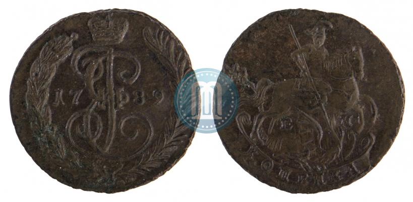 Picture 1 kopeck 1789 year ЕМ 