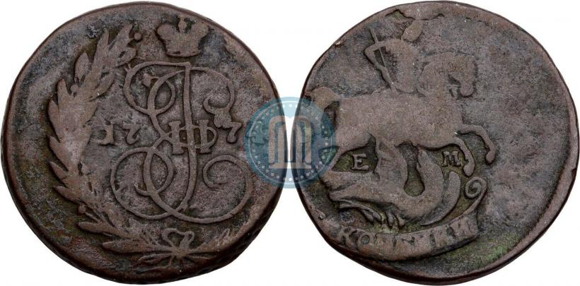 Фото 2 копейки 1774 года ЕМ 