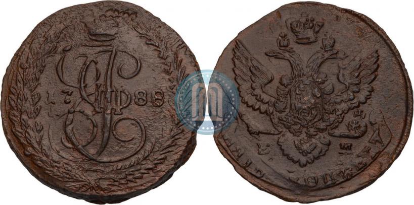 Фото 5 копеек 1788 года ЕМ 