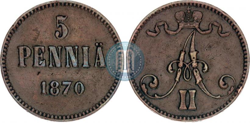 Фото 10 пенни 1867 года  