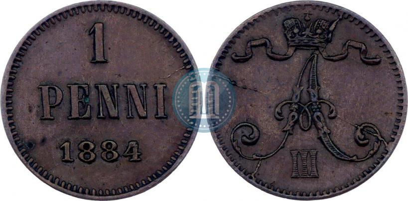 Picture 1 penni 1884 year  