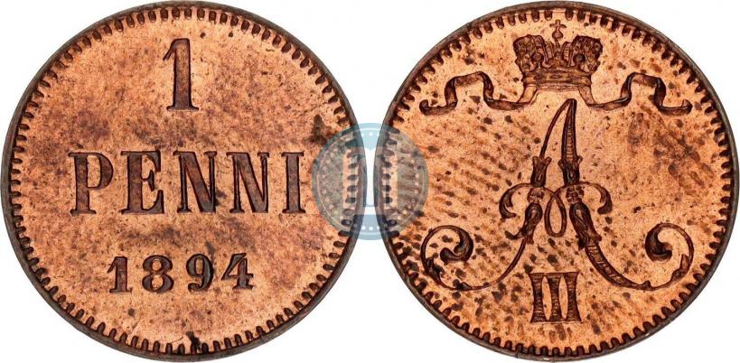 Фото 1 пенни 1894 года  