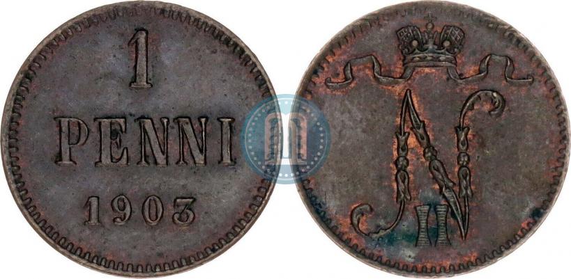 Фото 1 пенни 1903 года  