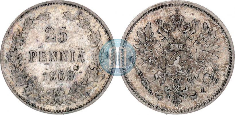 Фото 25 пенни 1909 года L 