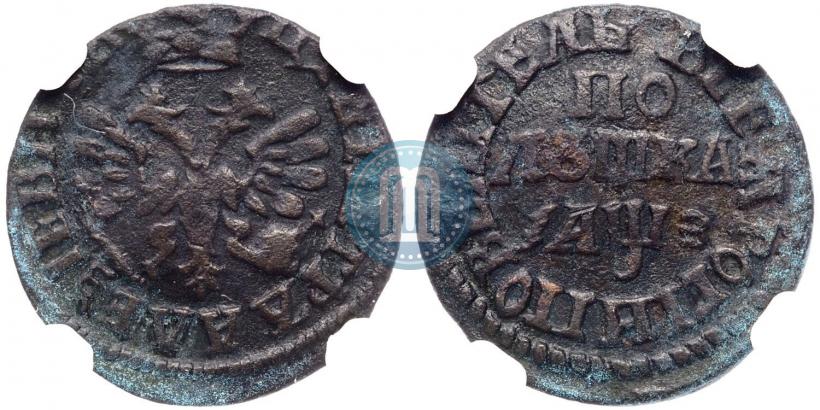 Фото Полушка 1707 года  