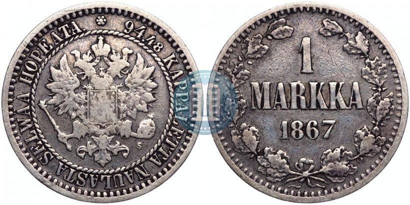 Фото 1 марка 1867 года S 