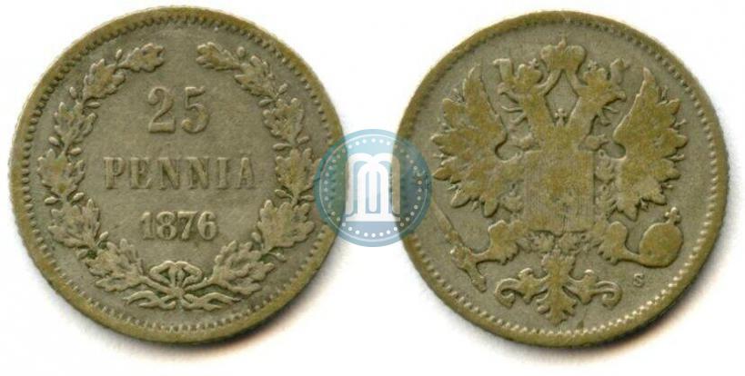 Picture 25 pennia 1876 year S 