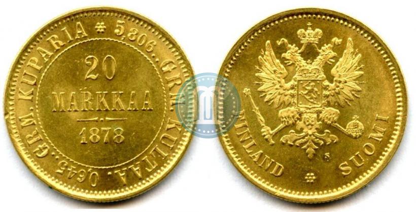 Picture 20 markkaa 1878 year S 