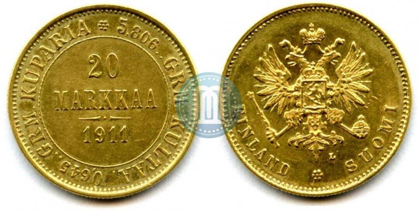Picture 20 markkaa 1911 year L 