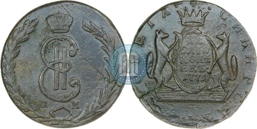 Фото 10 копеек 1771 года КМ 