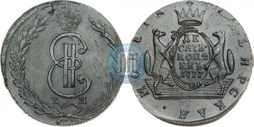 Picture 10 kopecks 1777 year КМ 