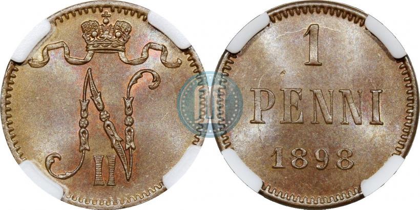 Фото 1 пенни 1898 года  
