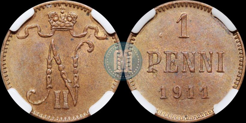 Picture 1 penni 1911 year  