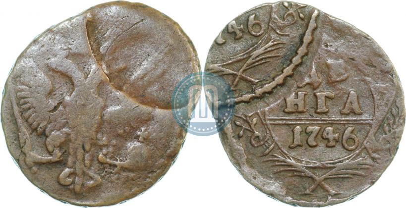 Фото Полушка 1736 года  