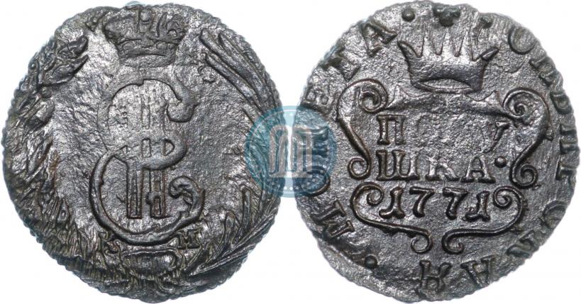 Фото Полушка 1771 года КМ 