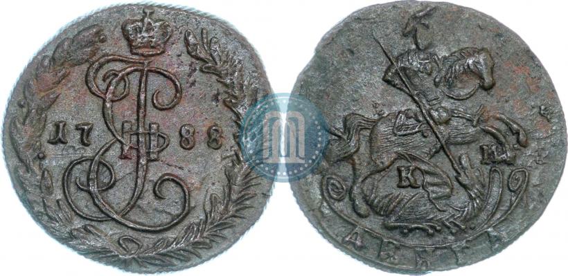 Фото Денга 1788 года КМ 