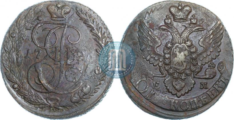 Фото 5 копеек 1796 года ЕМ "Павловский перечекан"