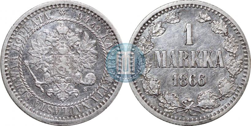 Фото 1 марка 1866 года S 